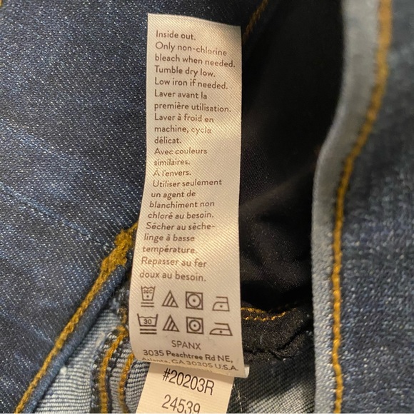 SPANX Distressed Medium Wash Denim Skinny Ankle Jeggings Size M - Picture 10 of 16